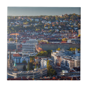Elevated City View of Stuttgart Tile