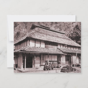 Elevated Roof Farmhouse of Mimasaka Postcard