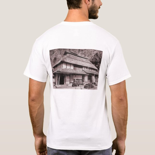 Elevated Roof Farmhouse of Mimasaka T-Shirt (Back)