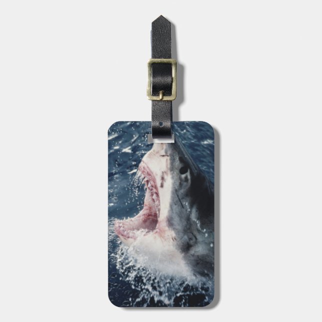 Elevated Shark mouth open Luggage Tag (Front Vertical)
