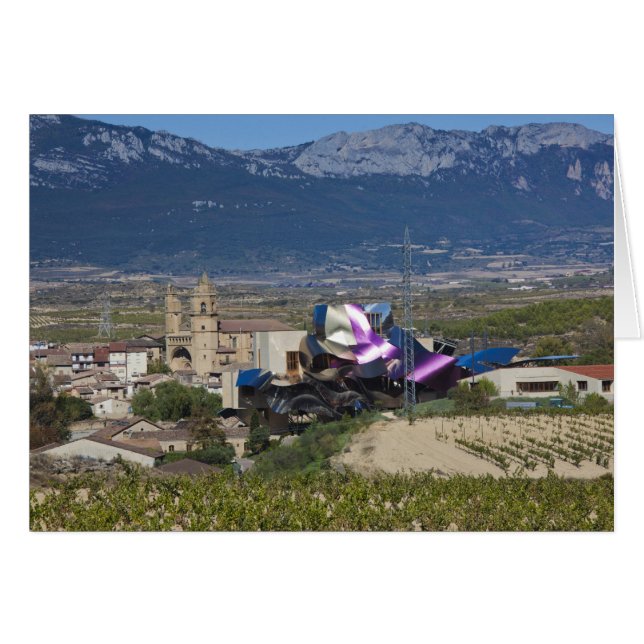 Elevated town view and Hotel Marques de Riscal (Front Horizontal)