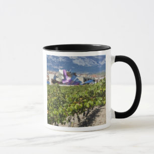 Elevated town view and Hotel Marques de Riscal Mug