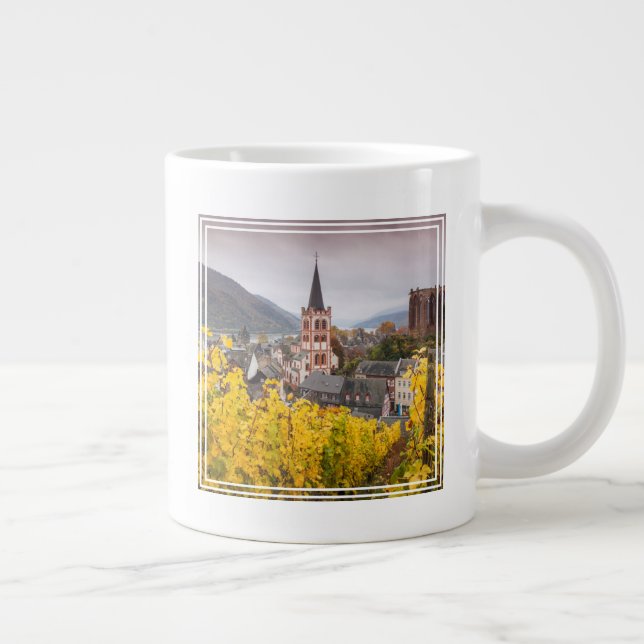 Elevated Town View | Germany Large Coffee Mug (Right)