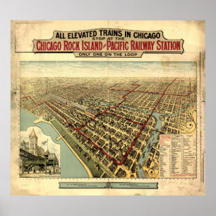 Elevated Trains in Chicago (1897) Poster