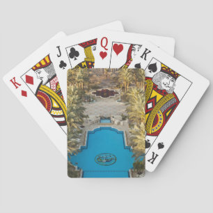 Elevated view Herods Palace Hotel swimming pool Playing Cards