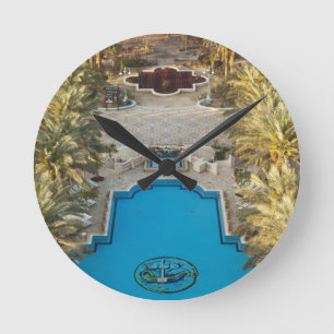 Elevated view Herods Palace Hotel swimming pool Round Clock