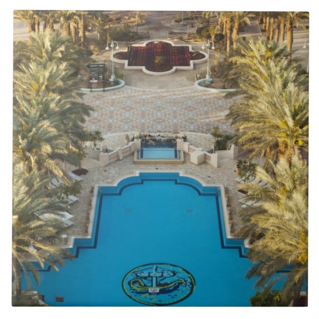 Elevated view Herods Palace Hotel swimming pool Tile (Front)