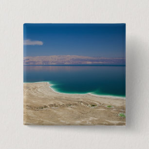 Elevated view of the Dead Sea 15 Cm Square Badge