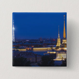 Elevated view of the Television Tower 15 Cm Square Badge