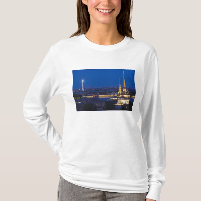 Elevated view of the Television Tower T-Shirt (Front)