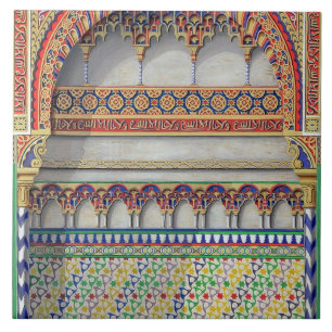 Elevation of an alcove in the Pateo del Agua, Alha Tile