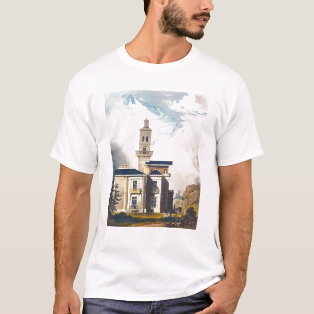 Elevation of an Italian Villa or Hunting Lodge T-Shirt (Front)