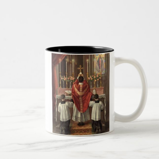 Elevation of the Mass Priesthood Two-Tone Coffee Mug (Right)