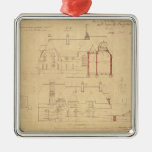 Elevations for The Red House, Bexley Heath (pen an Metal Tree Decoration
