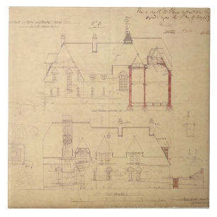 Elevations for The Red House, Bexley Heath (pen an Tile