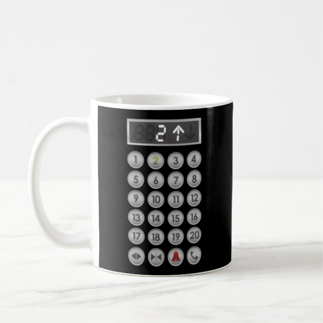 Elevator Buttons Elevator Coffee Mug (Left)