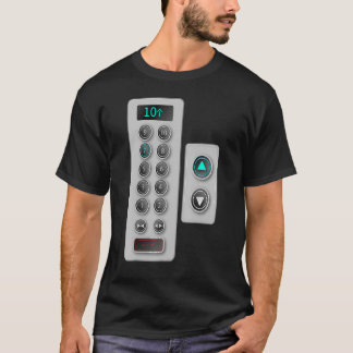 Elevator Buttons Mechanic Closure Elevator   1 T-Shirt
