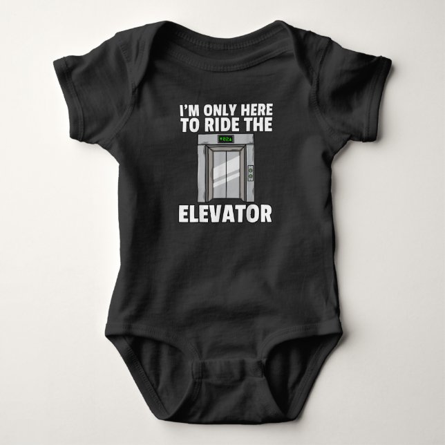 Elevator Buttons Mechanic Technician Baby Bodysuit (Front)