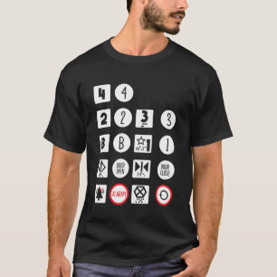 Elevator Buttons Operator Vertical Mechanic T-Shirt