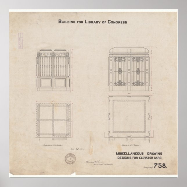 Elevator Cab Print (Front)