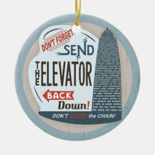 Elevator Ceramic Tree Decoration