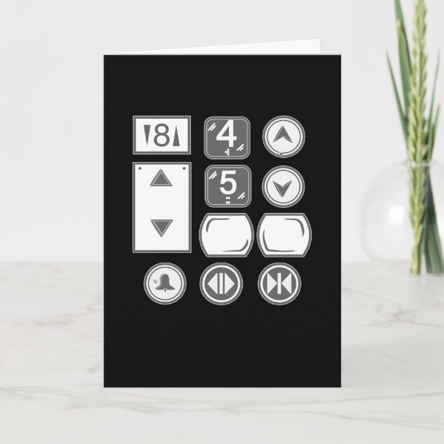 Elevator Elevator Buttons Elevator Card (Front)