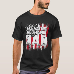 Elevator Mechanic Maintenance Life Learned Technic T-Shirt