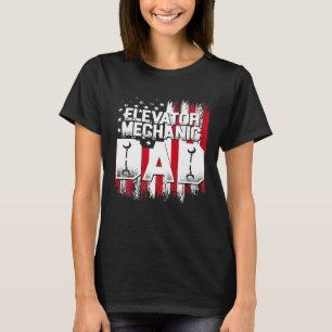 Elevator Mechanic Maintenance Life Learned Technic T-Shirt