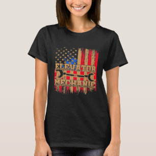 Elevator Mechanic Maintenance Life Mentoring Techn T-Shirt