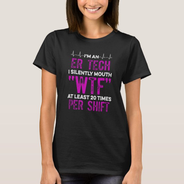 Elevator Mechanic Maintenance Silently Technician  T-Shirt (Front)