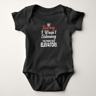 Elevator Technician Gifts Men Elevator Baby Bodysuit