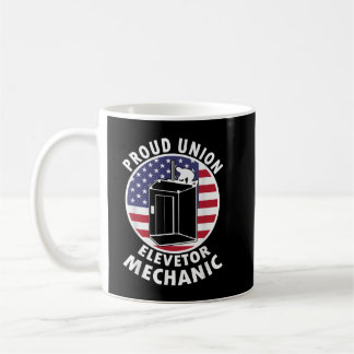 Elevator Union Tshirt for Labour Mechanic Coffee Mug