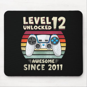 Eleven 11yr Bday Boy Funny Gamer 11th 11 Year Old  Mouse Mat