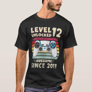 Eleven 11yr Bday Boy Funny Gamer 11th 11 Year Old  T-Shirt