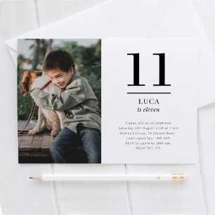 Eleven Landscape Photo Invitation