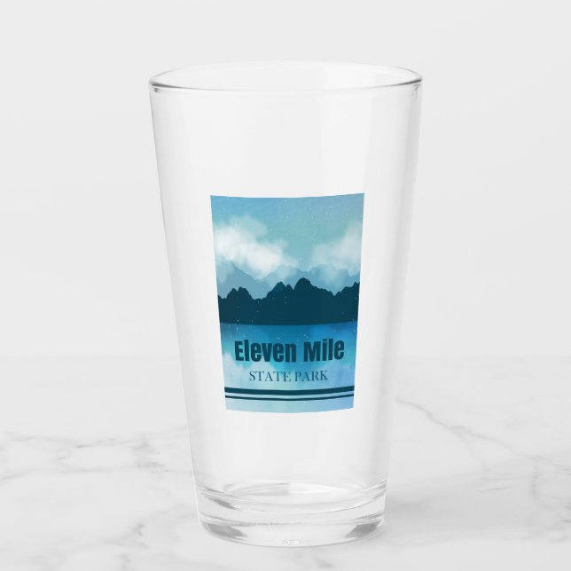 Eleven Mile State Park Colorado Reflection Glass (Front)