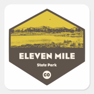 Eleven Mile State Park, Colorado Square Sticker