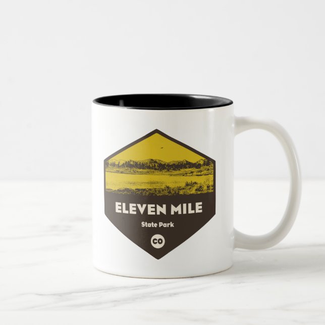 Eleven Mile State Park, Colorado Two-Tone Coffee Mug (Right)