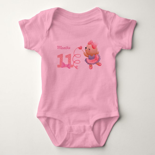 Eleven months baby bodysuit (Front)