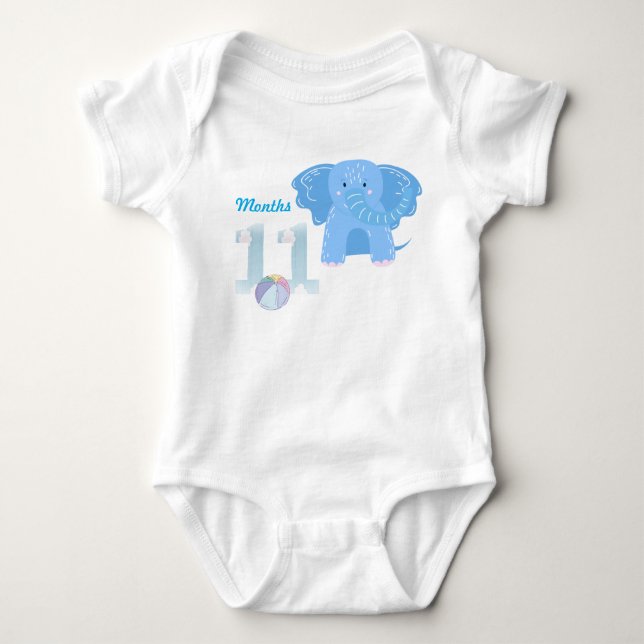 Eleven months baby bodysuit (Front)