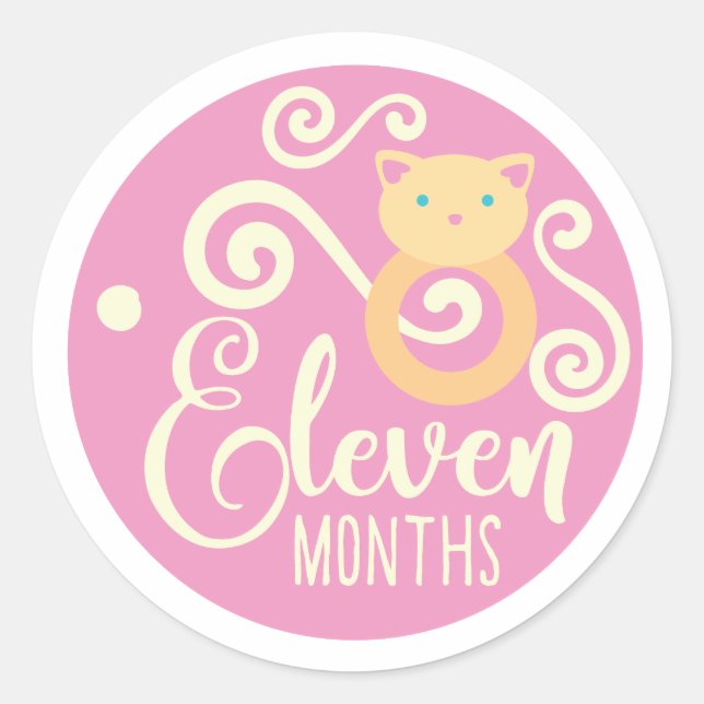 Eleven Months Stickers  (Front)