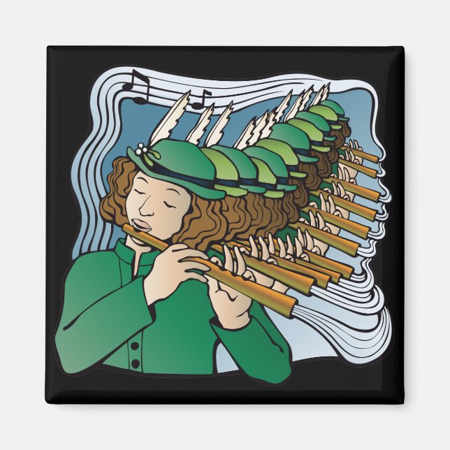 Eleven pipers piping magnet (Front)