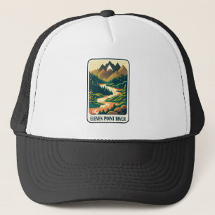 Eleven Point River Missouri Colors Trucker Hat