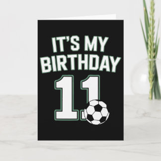 Eleven Soccer Its My Birthday 11 Youth Players Ath Card