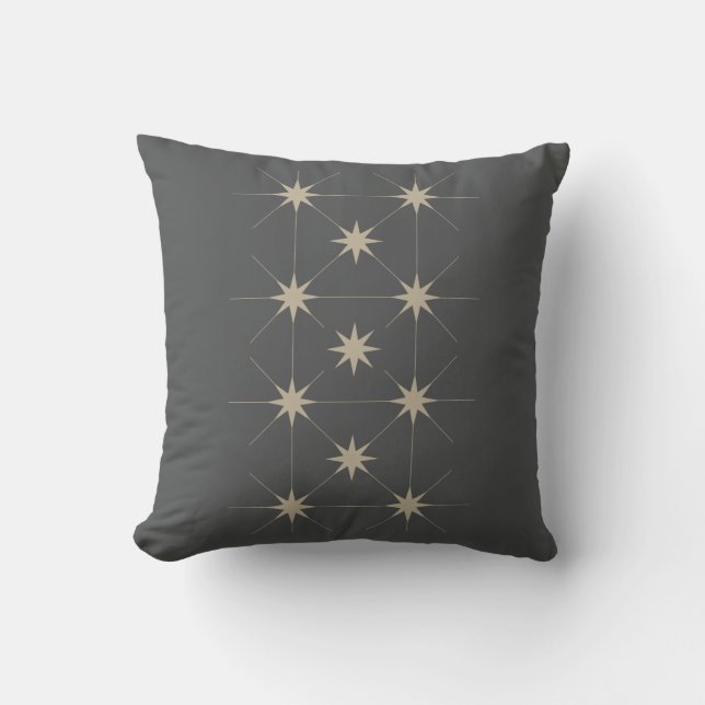 Eleven Star Grey background. Cushion (Front)