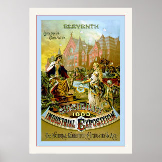 Eleventh Cincinnati Industrial Exposition~ Vintage Poster
