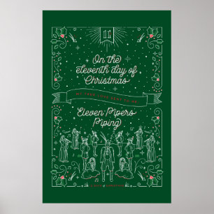 Eleventh Day of Christmas Poster 24x36