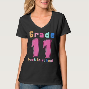 Eleventh Rainbow Girls Boys Teacher Cute 11th Grad T-Shirt