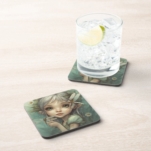 Elf and Dragonfly 1 Coaster (Right Side)
