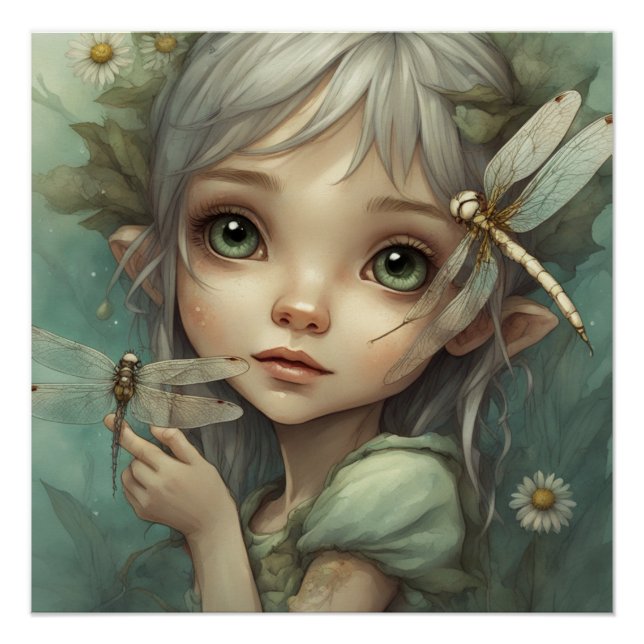 Elf and Dragonfly 1 Poster (Front)